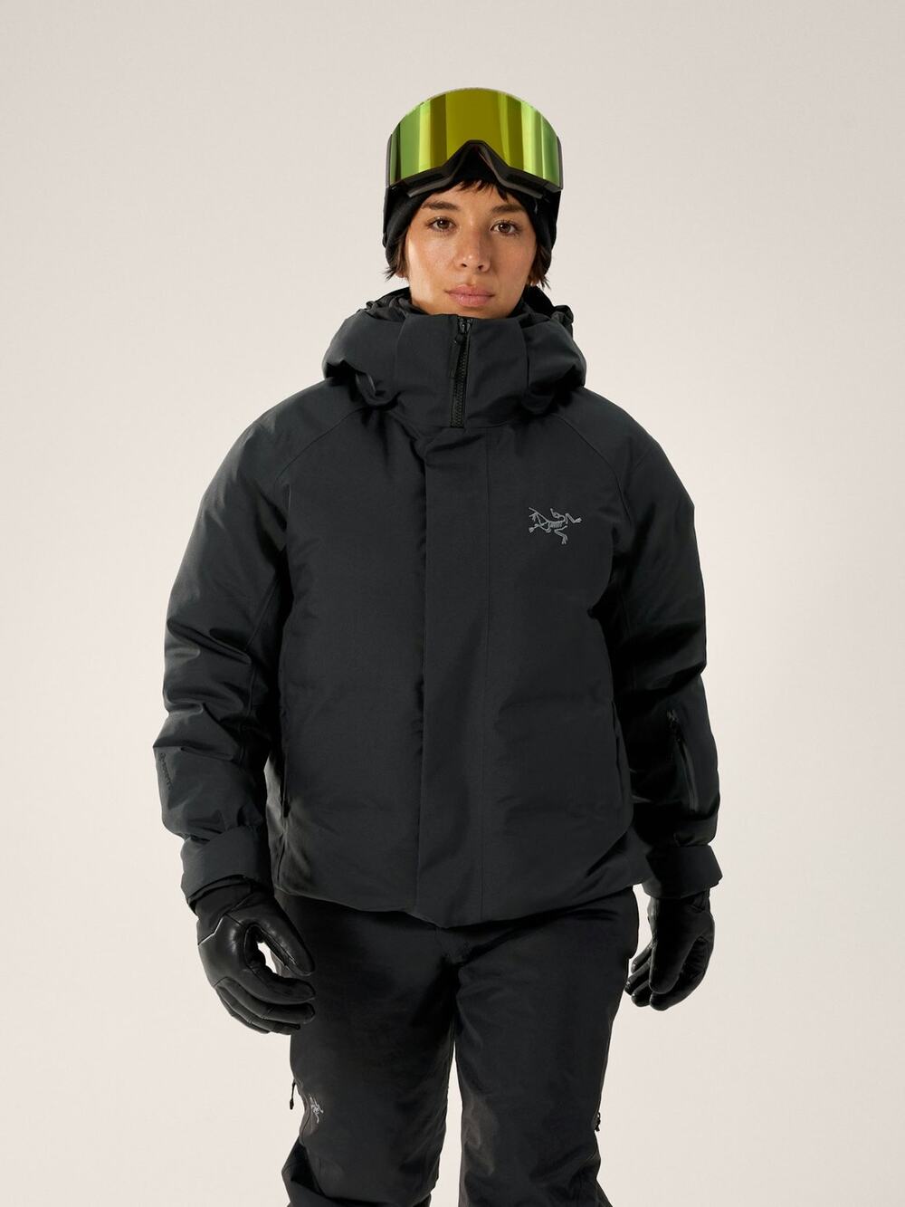 ARCTERYX Andessa Black 750 Goose Down Gore Tex Ski Snowboarding Jacket EUC small